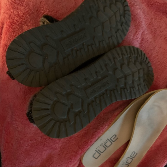 ❤️HEY DUDE DENNY HERRINGBONE BOOTIE; LADIES 9, GREY/BLACK - Picture 12 of 16